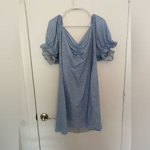 a XXL blue summer dress